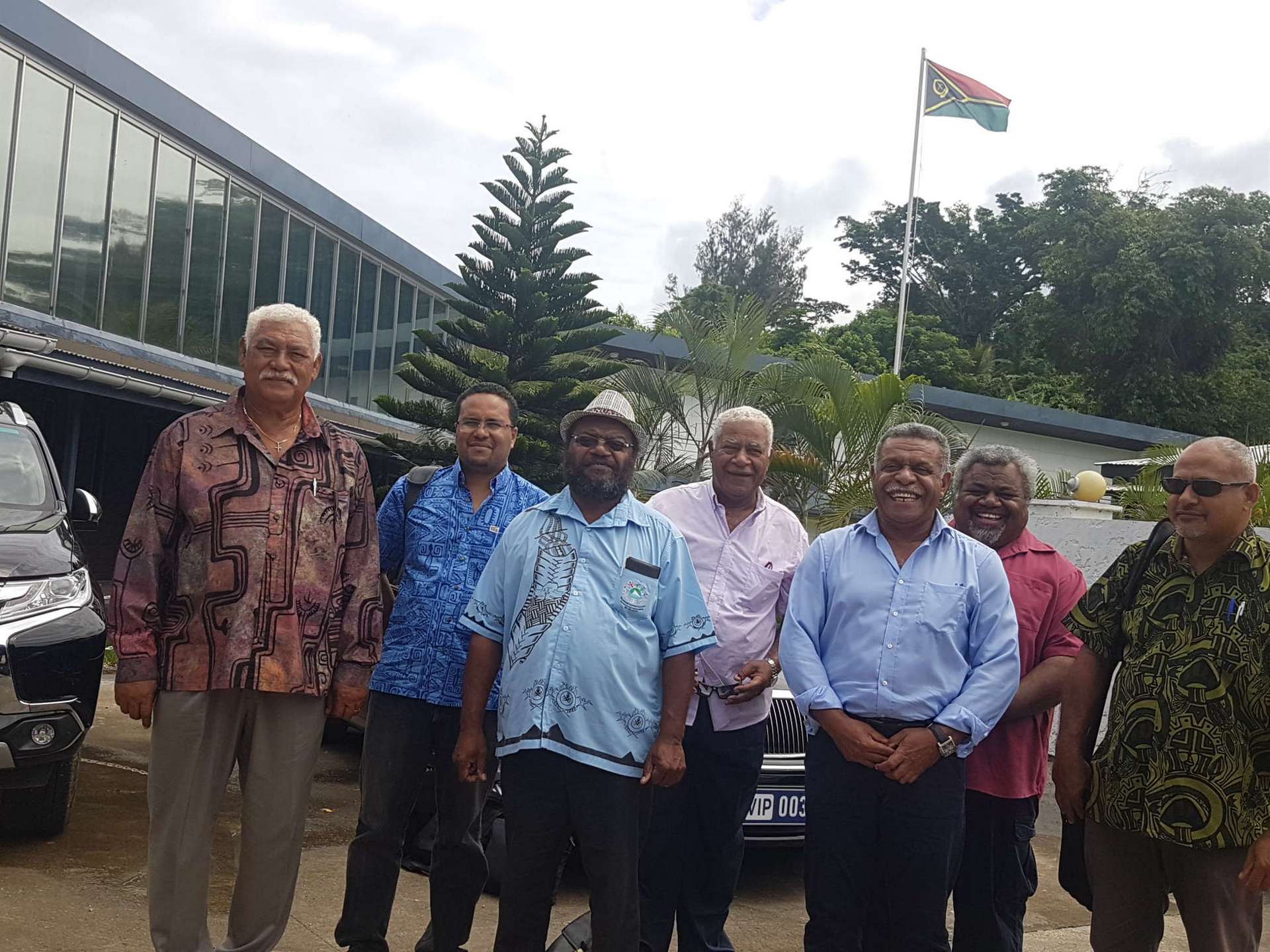 Visite d'informations des dirrigeants du FLNKS a Port Vila