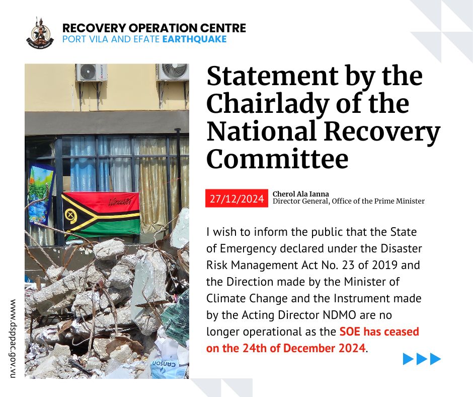 Statement by the Chairlady of the National Recovery Committe