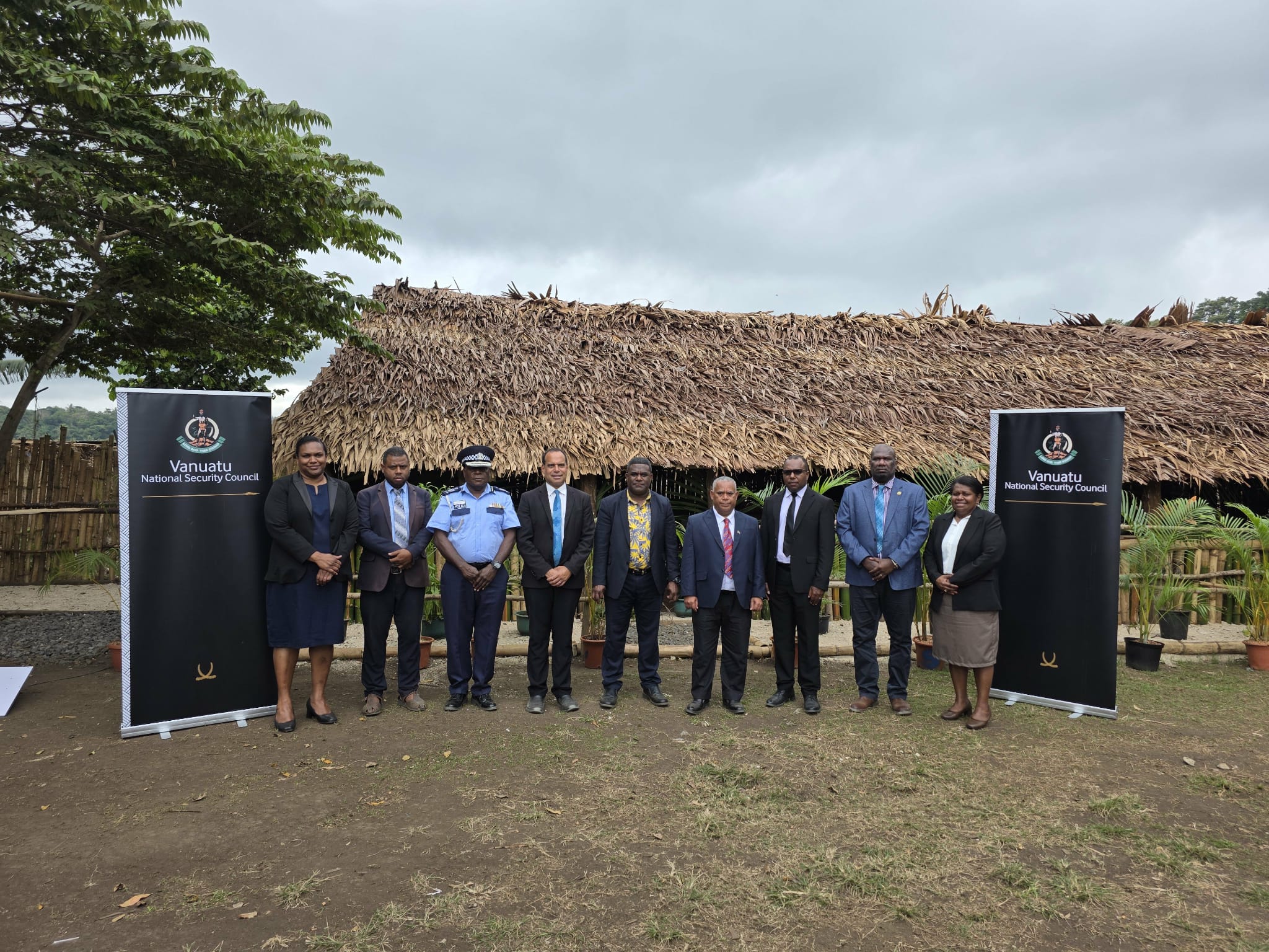 Members of the National Security Council - after their first ever meeting held at Lamenu in August this year