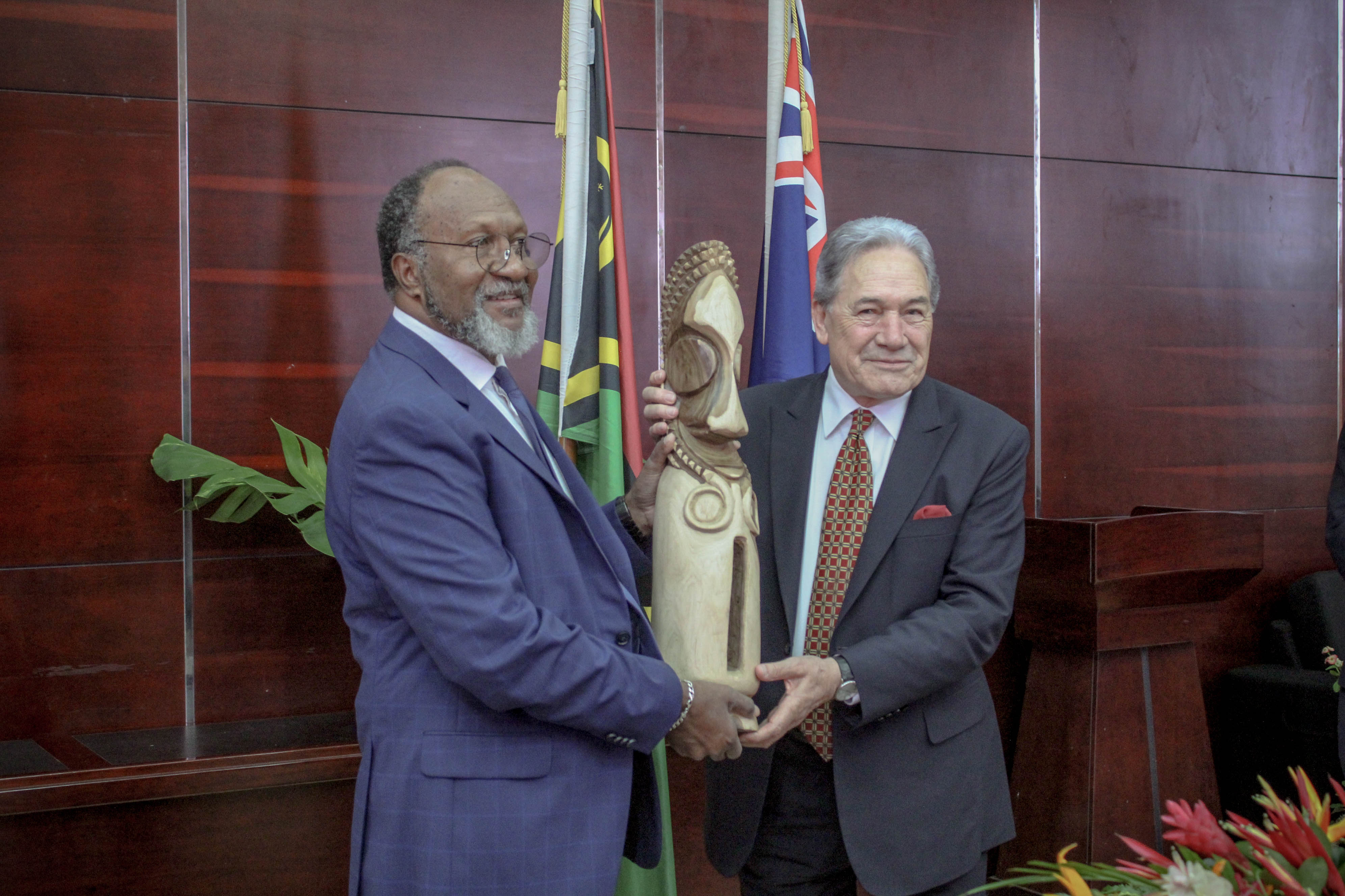 PM Salwai Meets New Zealand Deputy Prime Minister