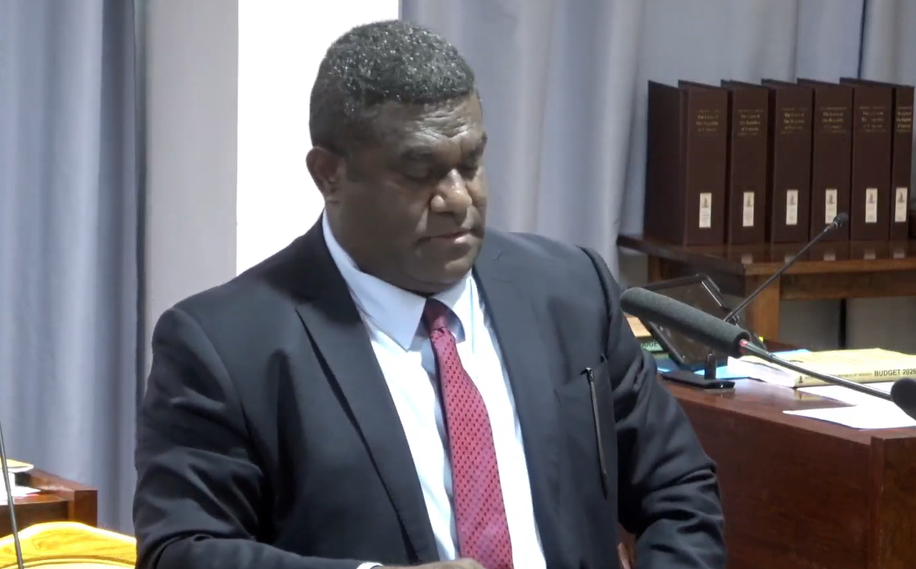 Photo: Vanuatu Parliament, MInister of Finance - Hon. Johnny Koanapo