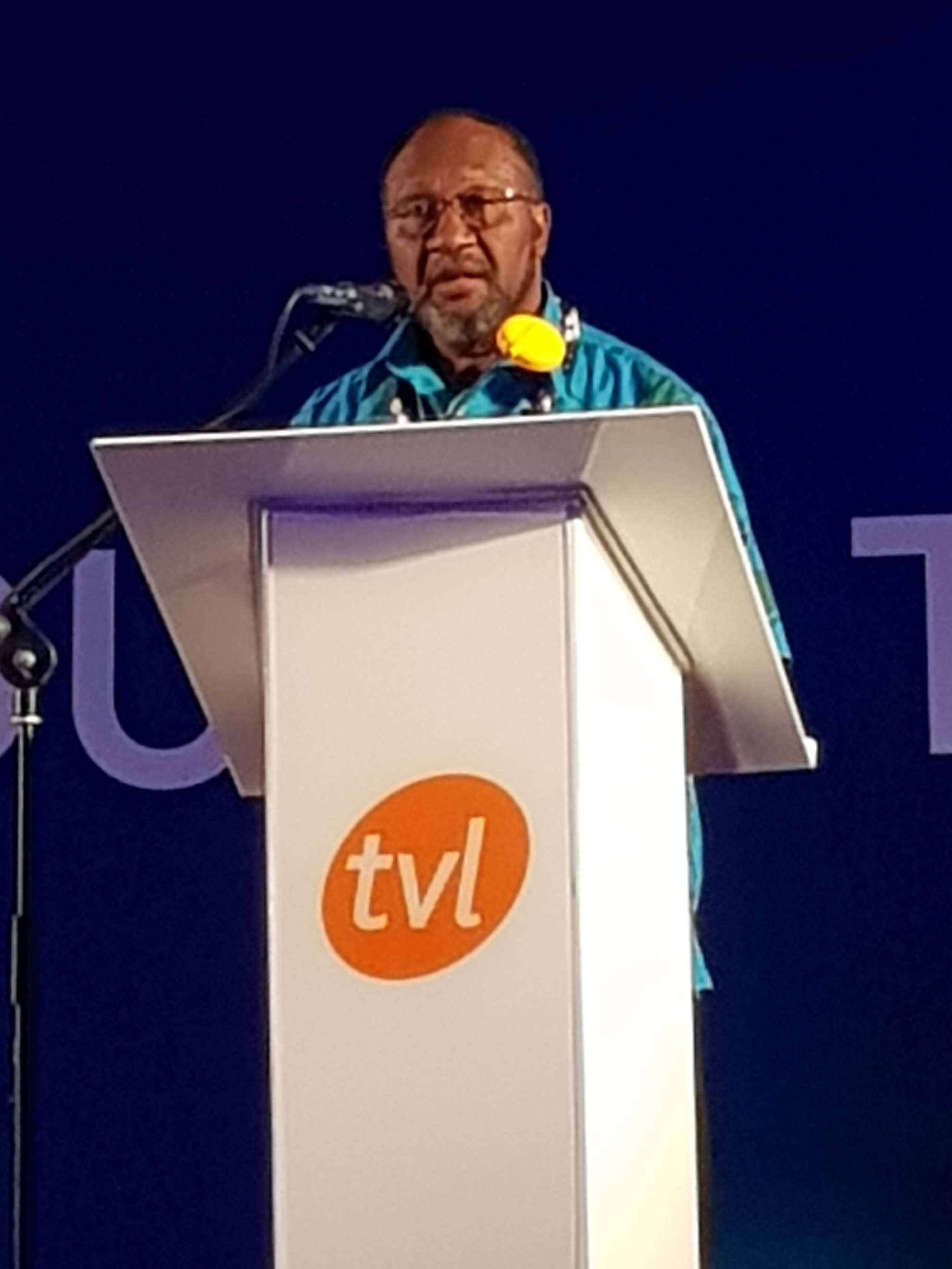 Honorable Praem Minista long taem blong lauch blong TVL 4G+ Lauch blong network Port Vila Vanuatu 21 Nov 2017